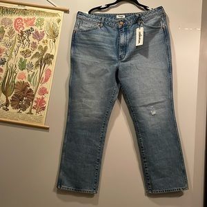 Free people Wrangler Wild West High Rise Straight Jeans